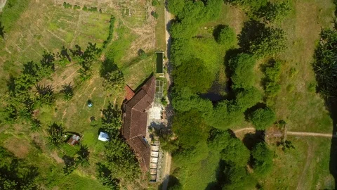 Van Den Bosch Fort location view from above Stock Footage 117726692