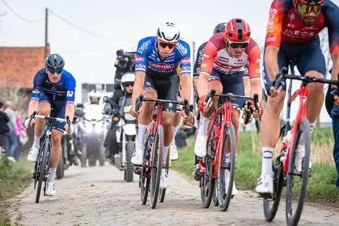 VAN DER POEL Mathieu: Paris - Roubaix - MenÂ s Race VAN DER POEL Mathieu (.. Stock Photos