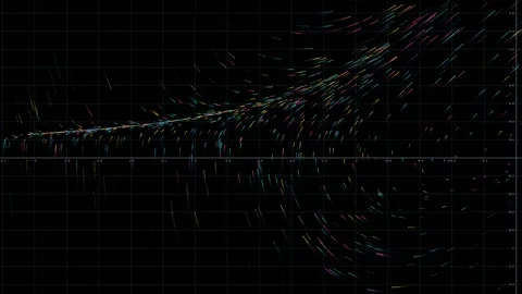 Van der Pol Oscillator Phase Portrait Vector Field for Science Motion Background Stock Footage 346812169