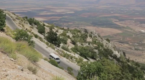 Van Driving On A Road In The Middle East Stock Footage 50061218
