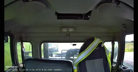 Van Flips On Rollback Tow Truck, Millstadt, Illinois, USA - 30 May 2025 Stock Footage 310741308
