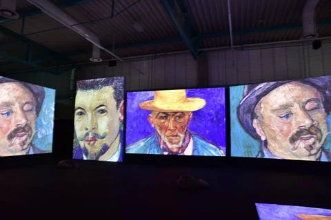   Van Gogh Alive, Mulit Media, Ausstellung, 2023, Salzburg, Manfred Siebin... Stock Photos