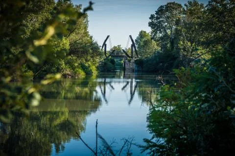 Van Gogh drawbridge Foto stock