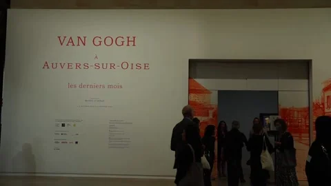 Van Gogh exhibition opens at Paris Musée d'Orsay, París, FR - 29 Sep 2023 Stock Footage 251875986