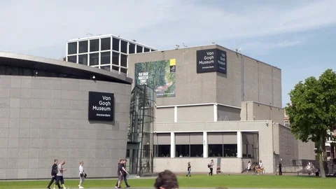 Van Gogh museum in Amsterdam. Stock Footage 81979919