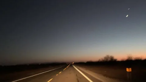 Van Horn, TX - Rural Road Driver POV Stock Footage