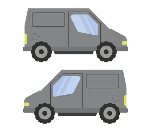 Van icon illustrated in vector on white background Stock Illustration