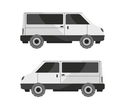 Van icon illustrated in vector on white background Stock Illustration