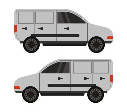 Van icon illustrated in vector on white background Stock Illustration