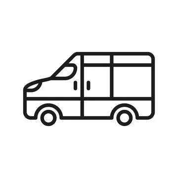 Van icon vector design templates simple and modern Stock Illustration
