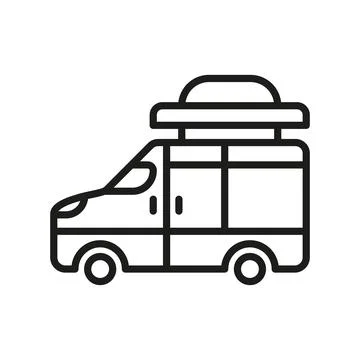 Van icon vector design templates simple and modern Stock Illustration