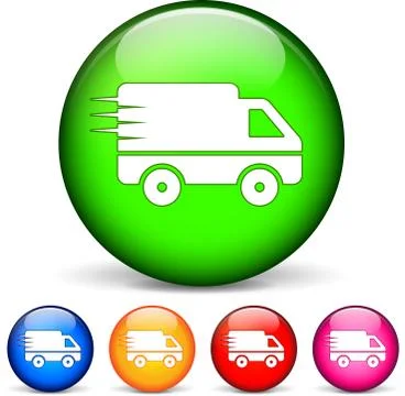 Van icons Illustrazione stock