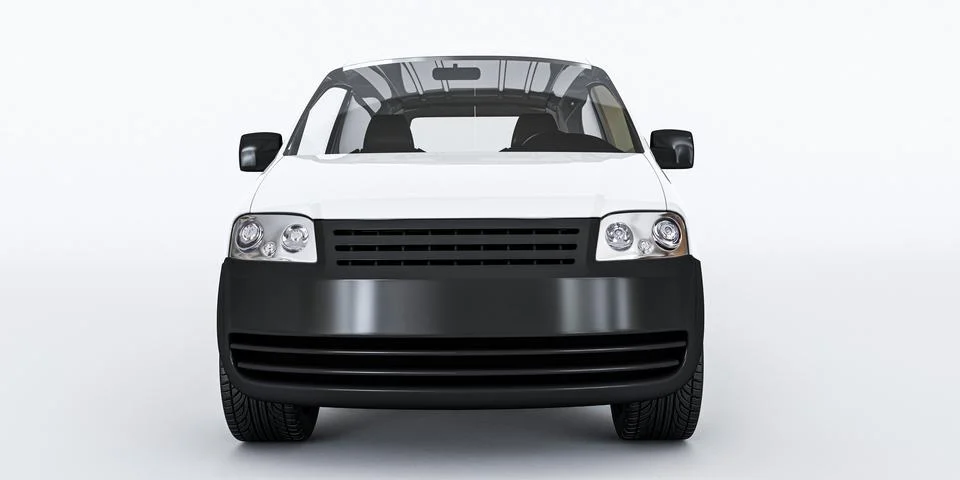 Van isolated on white. background 스톡 일러스트