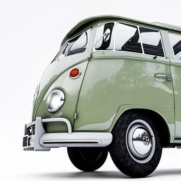 Van isolated on white background Stock Illustration