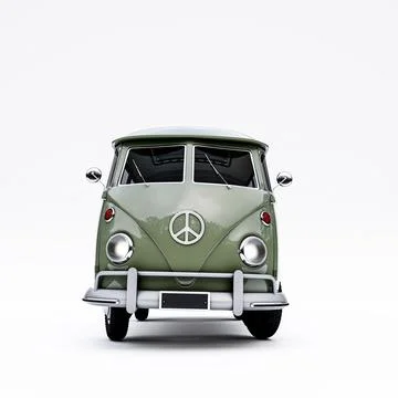 Van isolated on white background Stock Illustration