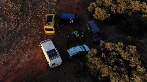 Van life 4K Drone 2 Video stock 241717418