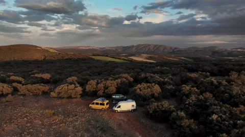 Van life 4K Drone 4 Stock Footage 241717458