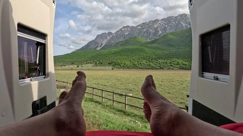 Van life in mountain Stock Footage 276209685