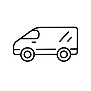 Van line icon on a white background Stockillustratie