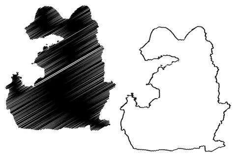 Van map vector.... Illustrazione stock