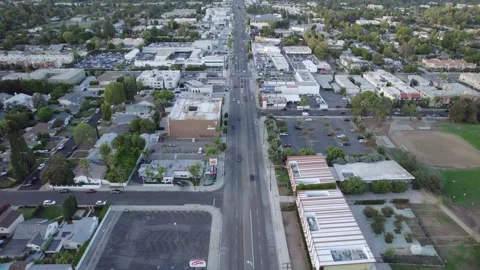 Van Nuys Drone Aerial View Stock Footage 164675322