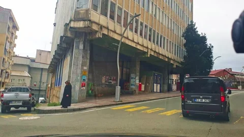 A van is parked in front of a building Stock Footage 273017143