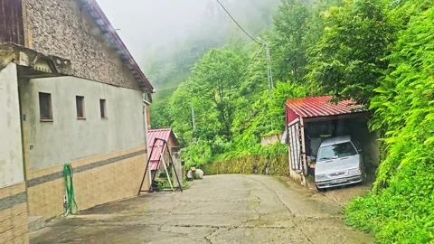 A van parked in front. Stock Footage 282777668