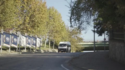 Van passing Stock Footage 223219531