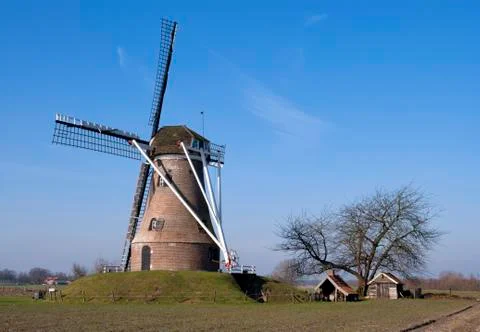 The Van Pieper windmill Stock Photos
