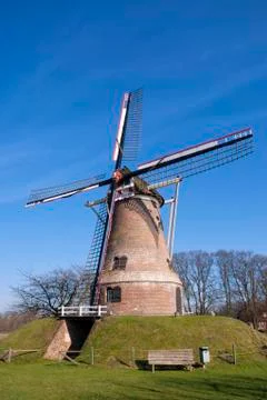 The Van Pieper windmill Stock Photos
