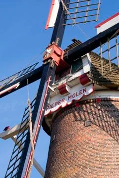 The Van Pieper windmill Stock Photos
