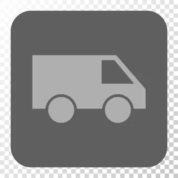 Van Rounded Square Button Stock Illustration