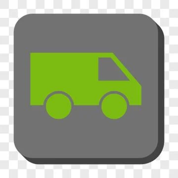 Van Rounded Square Button Stock Illustration