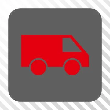 Van Rounded Square Button Stock Illustration