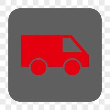 Van Rounded Square Button Stock Illustration