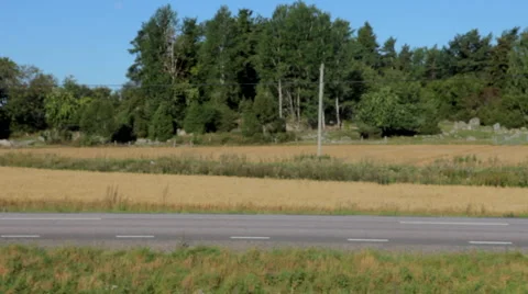 Van at a rural road Stock Footage 41454221