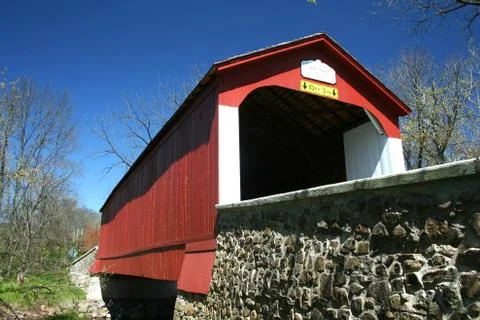 Van sandt covered bridge Stock Photos