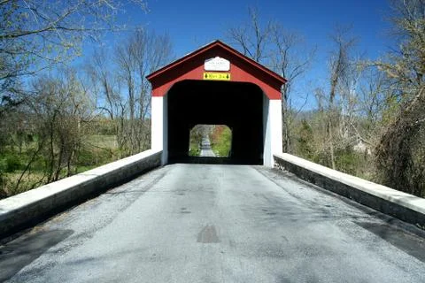 Van sandt covered bridge Stock Photos
