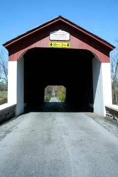 Van sandt covered bridge Stock Photos