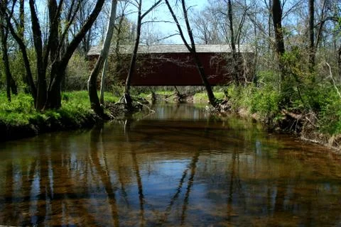 Van sandt covered bridge Stock Photos