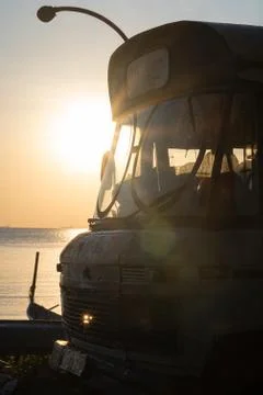 Van by the Sea Stock Photos