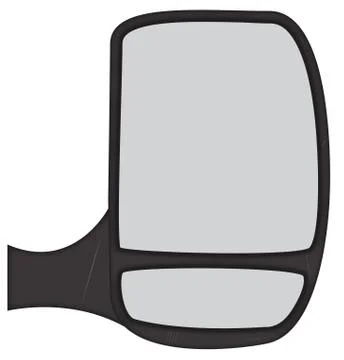 Van Side Mirror Stock Illustration