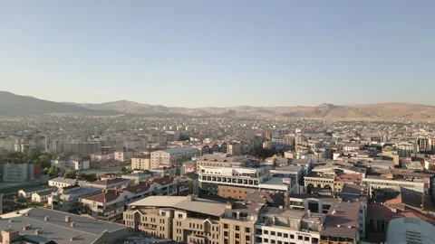 Van, Turkey - 27th august, 2025: Dense Van city urban skyline with apartmen.. Stock Footage 317813667