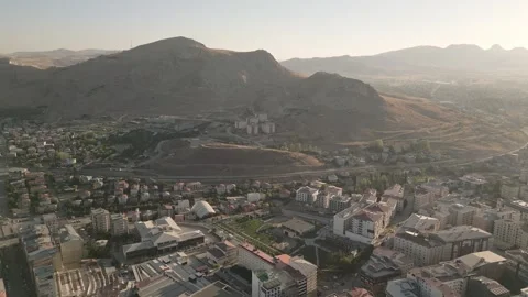 Van, Turkey - 27th august, 2025: Dense Van city urban skyline with apartmen.. Stock Footage 317928165