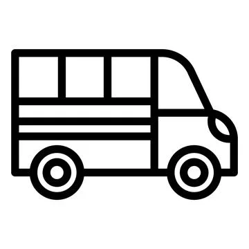 Van Vector Icon Design Illustration Stock Illustration