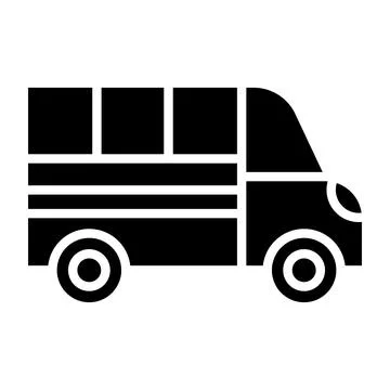 Van Vector Icon Design Illustration Stock Illustration