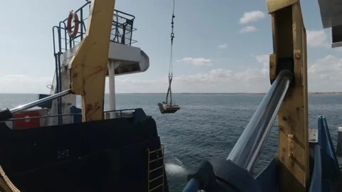 Van Veen Grab Sediment Sampler Stock Footage 150507024