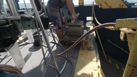 Van Veen Grab Sediment Sampler Stock Footage 150507052