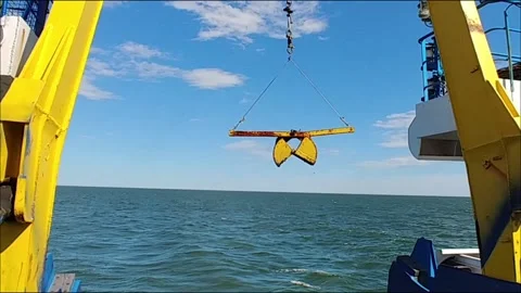 Van Veen Grab Sediment Sampler Video stock 220788523