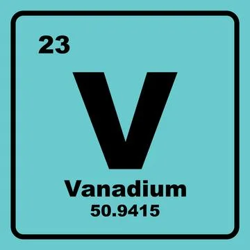 Vanadium icon Stock Illustration
